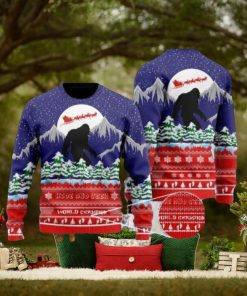 Hide And Seek Ugly Christmas Sweater Bigfoot Merry Christmas Xmas Sweatshirt Xmas 2023 Gift Gift for Family Unisex Full Size