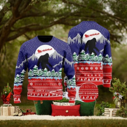 Hide And Seek Ugly Christmas Sweater Bigfoot Merry Christmas Xmas Sweatshirt Xmas 2023 Gift Gift for Family Unisex Full Size