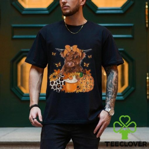 Highland Cow Fall Sweatshirt, Fall Heifer Thanksgiving Shirt, Thanksgviving Shirt, Fall Sweater, Fall Vibes Shirt, Pumpkin Cow Shirt, Thanksgiving Gift