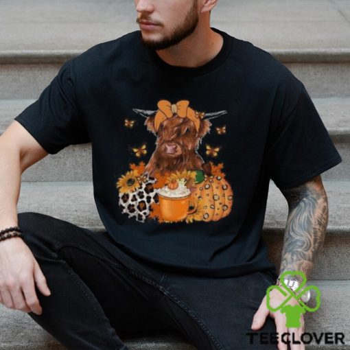 Highland Cow Fall Sweatshirt, Fall Heifer Thanksgiving Shirt, Thanksgviving Shirt, Fall Sweater, Fall Vibes Shirt, Pumpkin Cow Shirt, Thanksgiving Gift