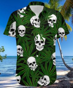 Higozy™ Weed Skull – Hawaiian Shirt