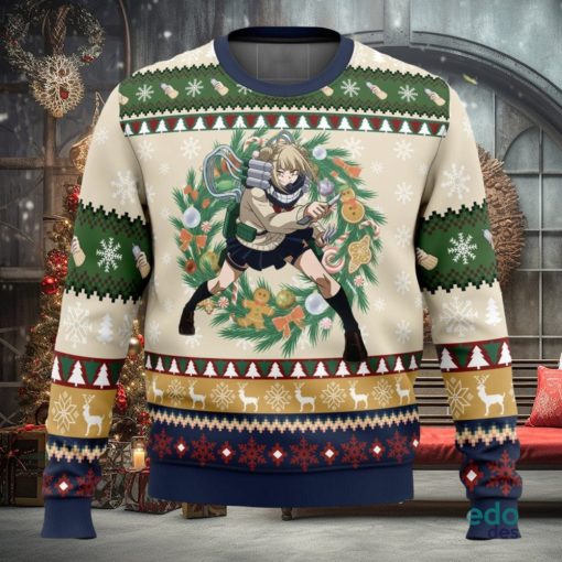 Himiko Tora Christmas My Hero Academia Ugly Christmas Sweater Unisex 3D Christmas Sweater Gift