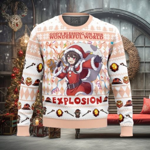 God’s Blessing on this World Explosion KonoSuba Ugly Christmas Sweater