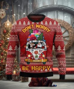 Hippie Car Ugly Christmas Sweater Impressive Gift For Men And Women
