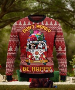Hippie Car Ugly Christmas Sweater Impressive Gift For Men And Women