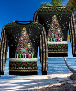 Hippie Let It Be Christmas AOP Ugly Sweater Xmas Christmas Gift