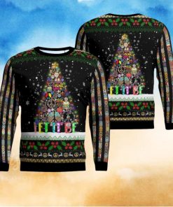 Hippie Let It Be Christmas AOP Ugly Sweater Xmas Christmas Gift