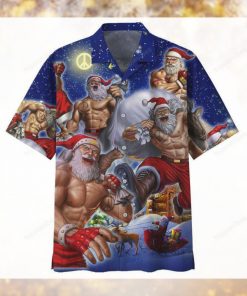 Hippie Santa With Six Pack 3D All Over Printed Shirts