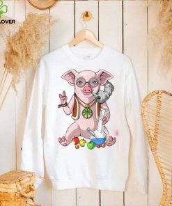 Hippie Stoner Funny Pig Design Unisex Sweathoodie, sweater, longsleeve, shirt v-neck, t-shirt