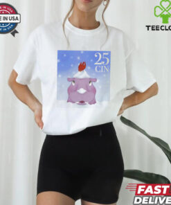 Hippo Fiona in the snow stamp 25 Cincinnati shirt