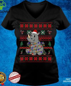 Hippo Ugly Christmas Funny Santa Hat Claus Pajama T Shirt Hoodie, Sweter Shirt