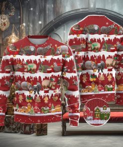 Hippo Ugly Christmas Sweater Men And Women Christmas Gift Sweater