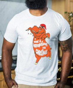 Hippopotamus Christmas shirt