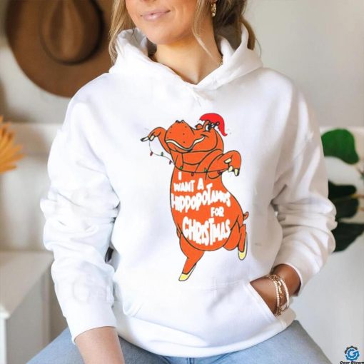 Hippopotamus Christmas shirt