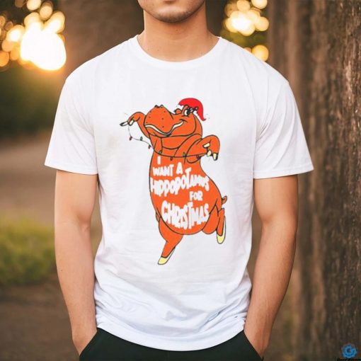Hippopotamus Christmas shirt