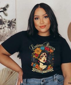 Hispanic Heritage Latina Power Flowers Women V Neck T Shirt