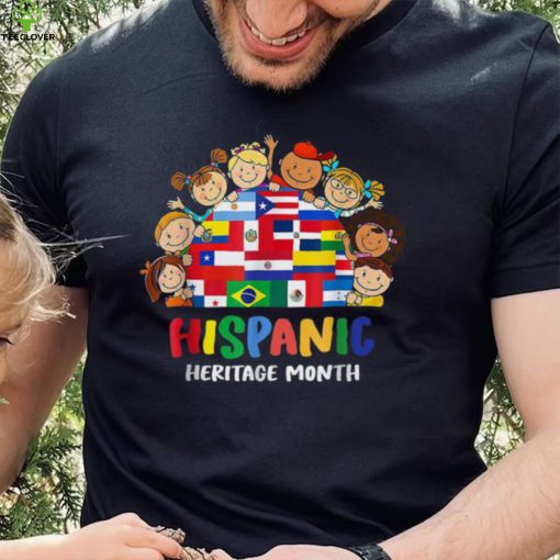 Hispanic Heritage Month Shirt Funny Tee Kids Boy Girl Toddler Latino