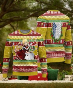 Historia Reiss Attack on Titan Anime Ugly Christmas Sweater Xmas Gift