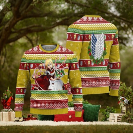 Historia Reiss Attack on Titan Anime Ugly Christmas Sweater Xmas Gift
