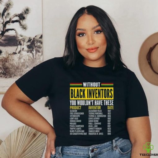 History Of Forgotten Black Inventors Black History Month T Shirt