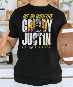 Hit em with the griddy justin Jefferson signatures 2024 hoodie, sweater, longsleeve, shirt v-neck, t-shirt