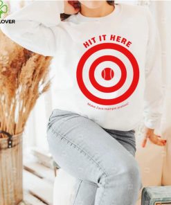 Hit it here Make Zack Hample Jealous logo shirt
