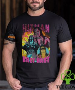 Hitman Bret Hart Three Pose Black T shirt