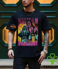 Hitman Bret Hart Three Pose Black T shirt
