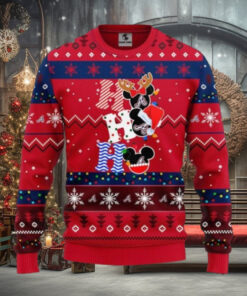 Ho Ho Ho Atlanta Braves Mickey Christmas Sweater