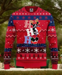 Ho Ho Ho Atlanta Braves Mickey Christmas Sweater