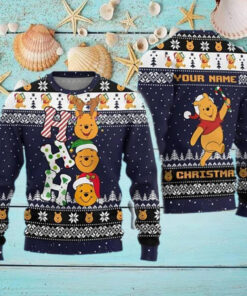 Ho Ho Ho Cute Winnie The Pooh Holiday Sweater
