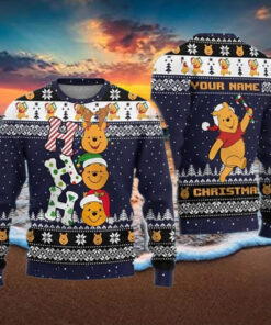 Ho Ho Ho Cute Winnie The Pooh Holiday Sweater