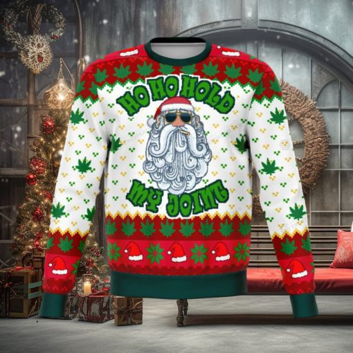 Ho Ho Ho Ho My Joint Dank Ugly Christmas Holiday Sweater