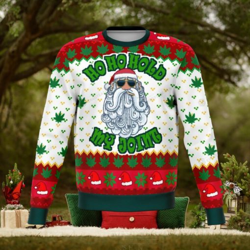 Ho Ho Ho Ho My Joint Dank Ugly Christmas Holiday Sweater