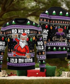 Ho Ho Ho Hold My Wine Santa Ugly Christmas Sweater