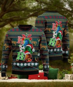 Ho Ho Ho Horse Christmas Ugly Wool Knitted Sweater