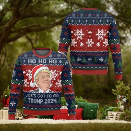 Ho Ho Ho Joe’s Got To Go Trump 2024 Christmas Sweater