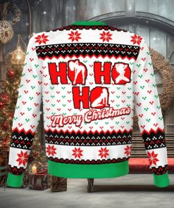 Ho Ho Ho Knitting Pattern Ugly Christmas Holiday Sweater