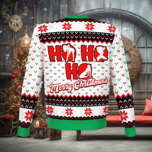 Ho Ho Ho Knitting Pattern Ugly Christmas Holiday Sweater