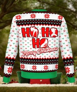 Ho Ho Ho Knitting Pattern Ugly Christmas Holiday Sweater