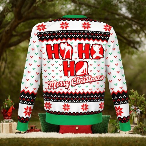 Ho Ho Ho Knitting Pattern Ugly Christmas Holiday Sweater