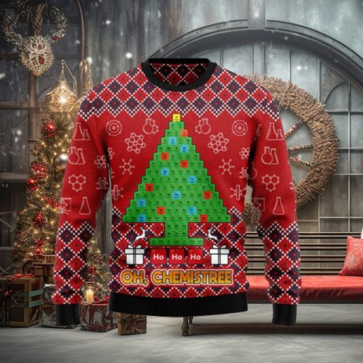 Ho Ho Ho Oh Chemistree Ugly Christmas Sweater