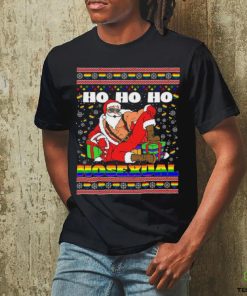 Ho Ho Ho Santa Homosexual Christmas Ugly Shirt