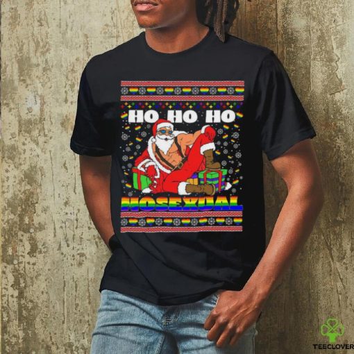 Ho Ho Ho Santa Homosexual Christmas Ugly Shirt