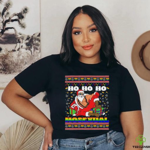 Ho Ho Ho Santa Homosexual Christmas Ugly Shirt