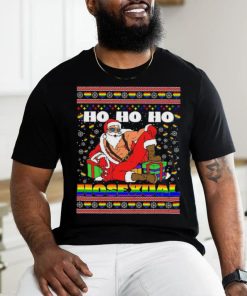 Ho Ho Ho Santa Homosexual Christmas Ugly Shirt