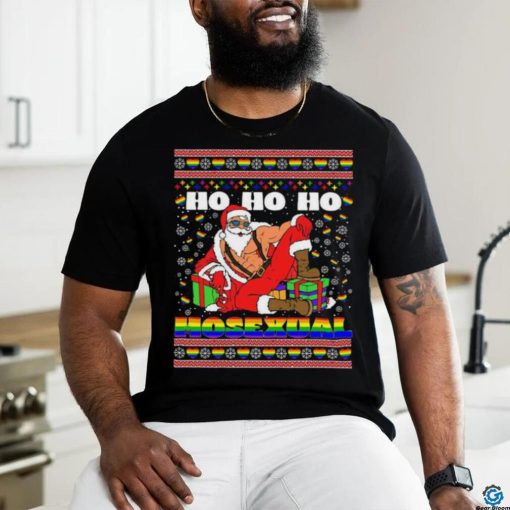 Ho Ho Ho Santa Homosexual Christmas Ugly Shirt