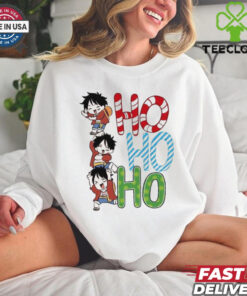 Ho Ho Ho Santa Luffy Monkey Anime Manga Christmas Shirt