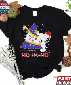 Ho Ho Ho Snoopy Woodstock Baltimore Ravens Christmas Tree Shirt