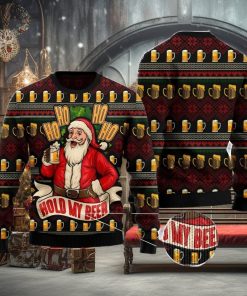 Ho Ho Hold My Beer Christmas Gift Ugly Christmas Sweater Xmas Holiday